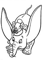 kolorowanki Dumbo do wydruku Disney malowanka numer 35
